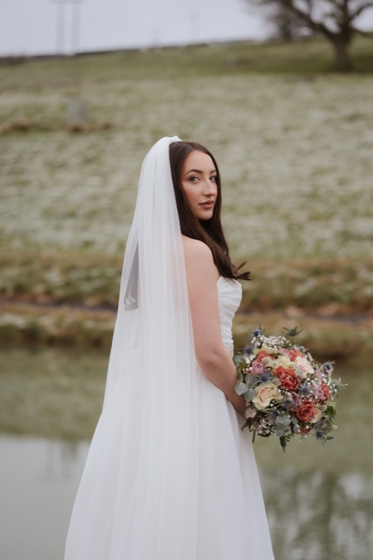 Bride by the water